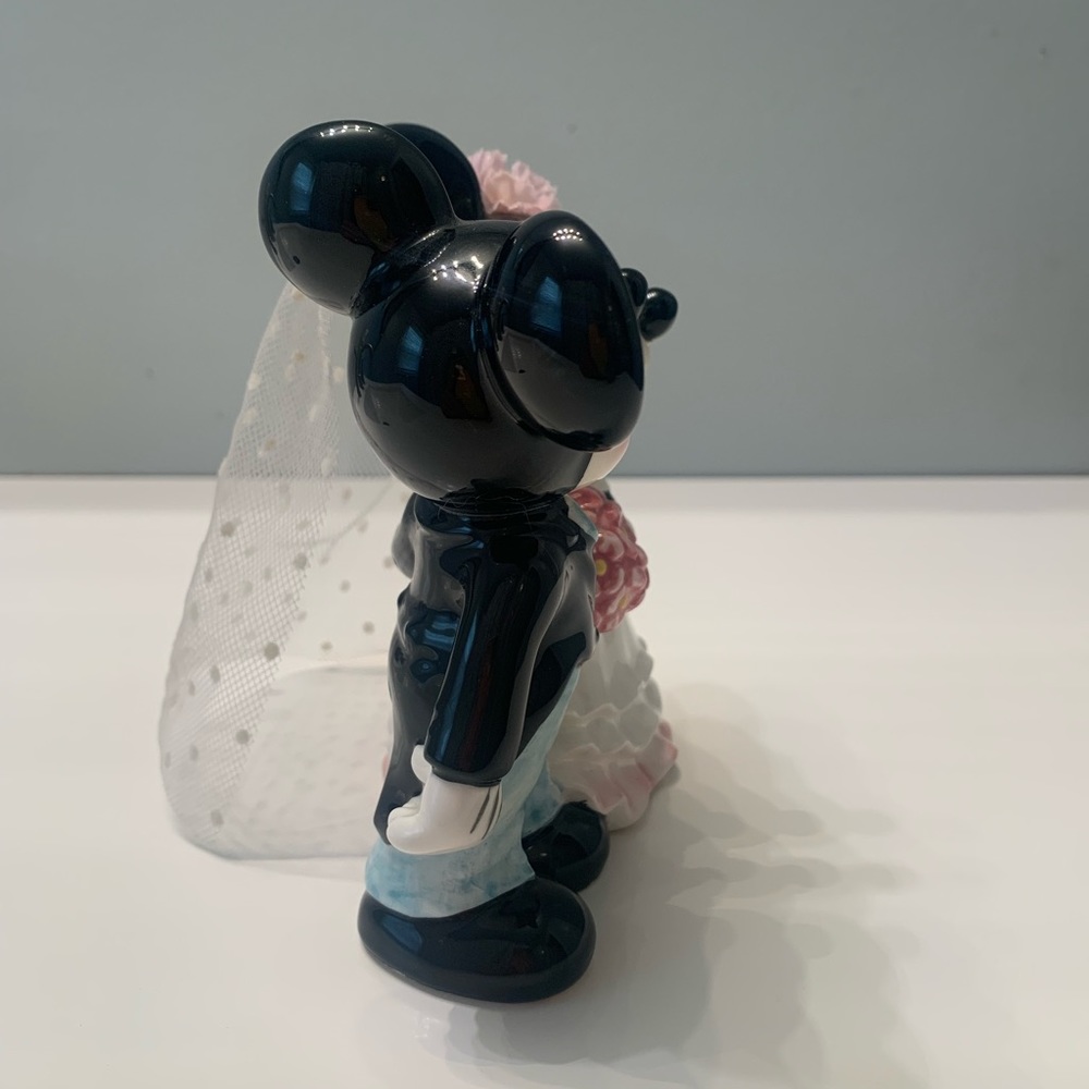 💕Wedding Day Bridal Couple Minnie & Mickey Vintage Piece - Picture 5 of 12